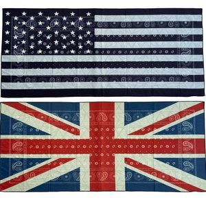 Oversized US Flag/ Union Jack Beach Towel - 2 Pack